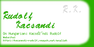 rudolf kacsandi business card